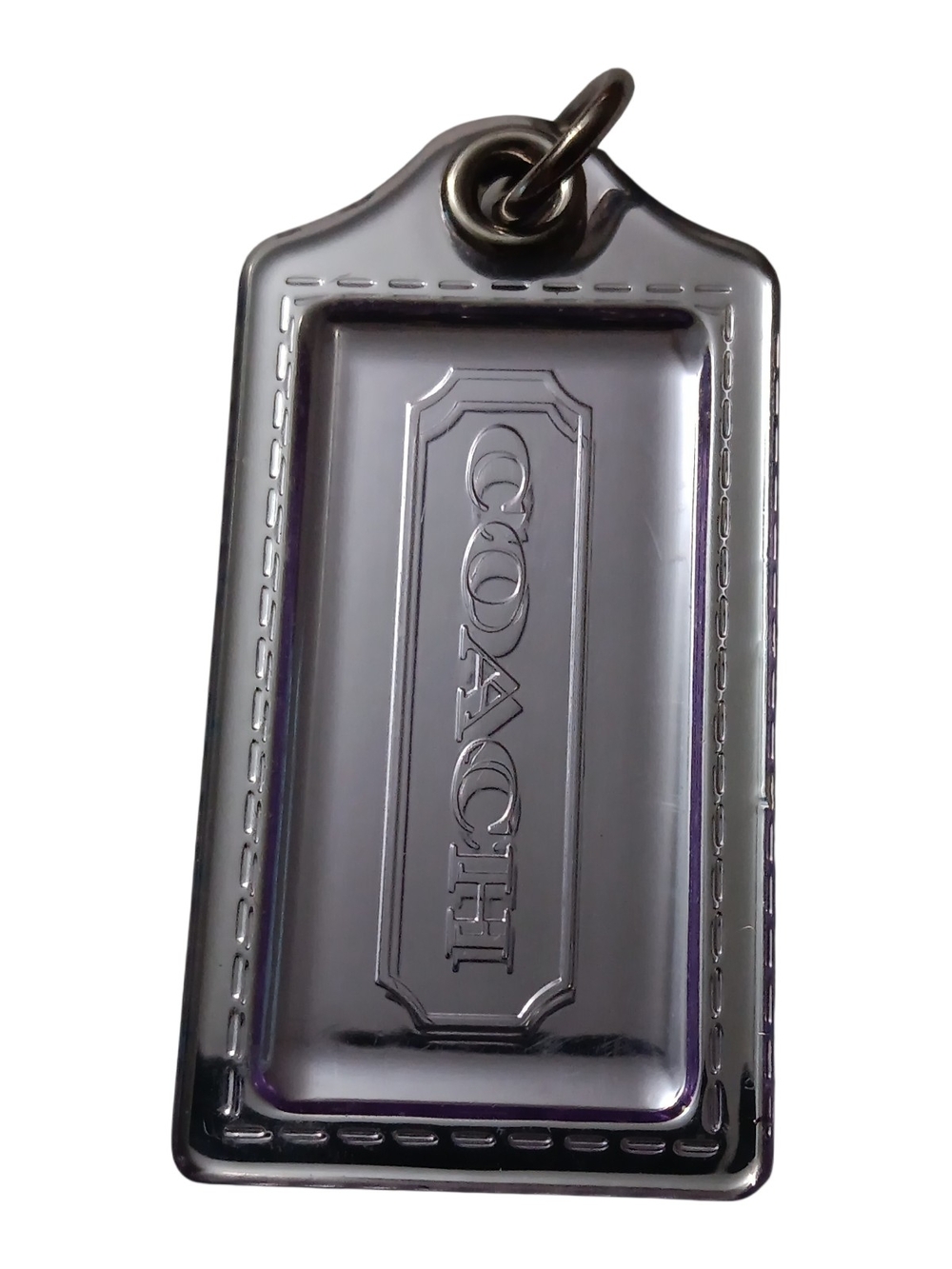Coach Poppy Purple Mirror Hangtag